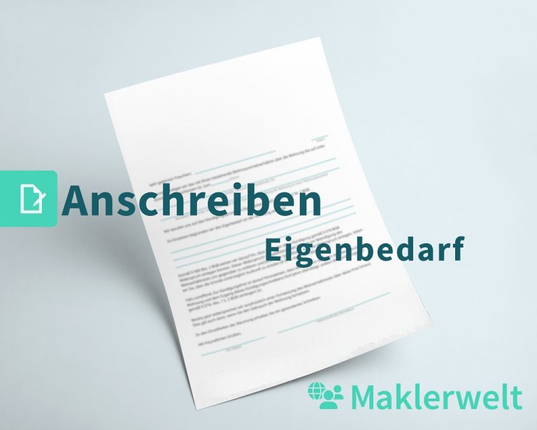 MusterVorlage Kündigung Eigenbedarf Maklerwelt